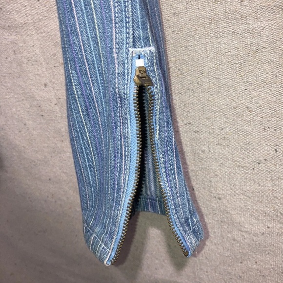 Vintage Sergio Valente Denim Jeans Women’s 9 Pastel Pin Stripe High Rise Mom New - Picture 6 of 14